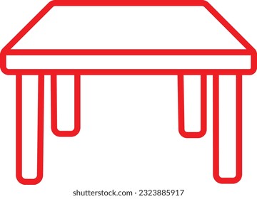 Vector de plantilla de diseño de icono de línea de mesa. Dibujo continuo de una línea de sillón y mesa con jarrón con planta. Mobiliario elegante escandinavo de estilo lineal sencillo. Enfermedad vectorial de Doodle