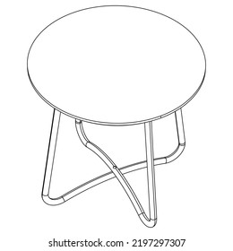 Table line icon set. Collection of vector symbol in trendy flat style on white background.