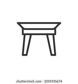 Table line icon. Web symbol for web and apps. Sign design in outline style. Table stroke object.