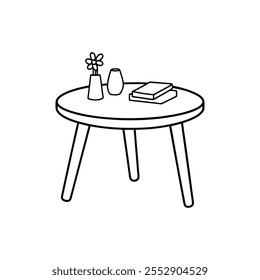 table  line part Vector illustration on white background.