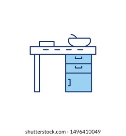 table line style icon for cooking