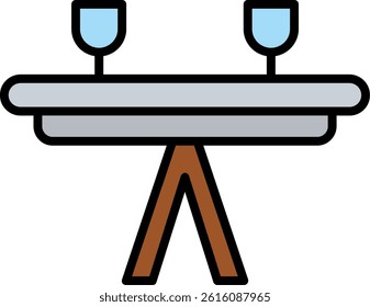 Table Line Vector Icon Design