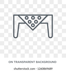 Table Linens icon. Table Linens design concept from Furniture and household collection. Simple element vector illustration on transparent background.