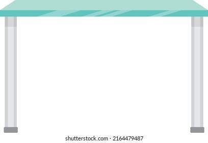 table made from wood concept flat design illustration 