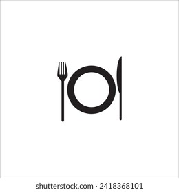 table manner icon logo vector design