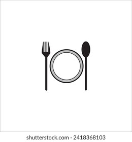 table manner icon logo vector design