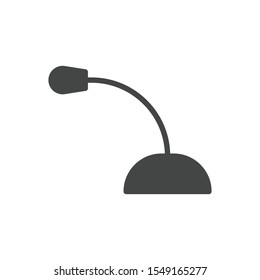 Table microphone icon isolated on white background. Conference symbol modern, simple, vector, icon for website design, mobile app, ui. Vector Illustration