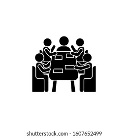 Table notebooks training icon. Simple business indoctrination icons for ui and ux, website or mobile application