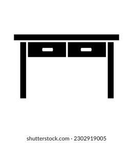 Table office icon vector on trendy design