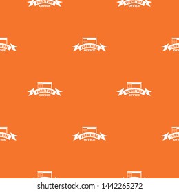 Table office pattern vector orange for any web design best