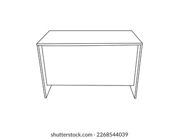 para abrir el Navegador. Dibujo de esquema. Ilustración vectorial ilustrada e ilustrada del fondo. Icono de doodle dibujado a mano en la mesa redonda. Ilustración de boceto vectorial de tabla de café para imprimir, web.