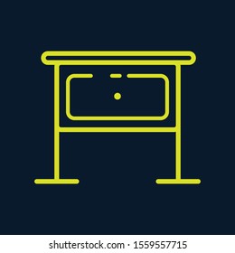 table outline icon vector Design for apps,web,and advertisement.