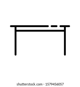 Table outline icon vector illustration logo template for many purpose.Isolated on white background