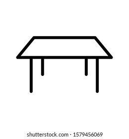 Table outline icon vector illustration logo template for many purpose.Isolated on white background