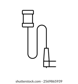 table phone holder line icon vector. table phone holder sign. isolated contour symbol black illustration