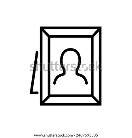 Table photo frame picture icon