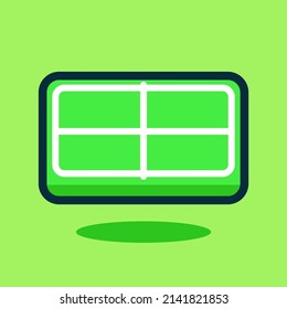 Table Pingpong cartoon vector icon illustration 