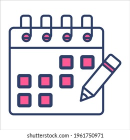 table planer flat line icon modern illustration