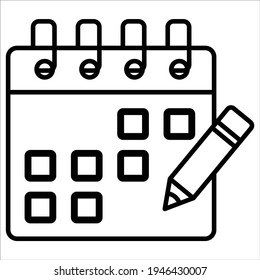 table planer line icon modern illustration