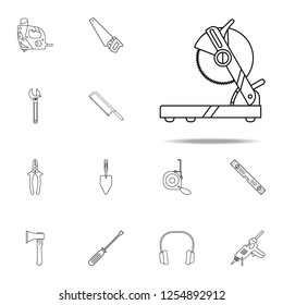 table saw icon. Home repair tool icons universal set for web and mobile
