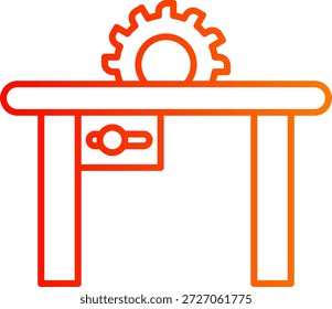 Icono de sierra de mesa para su proyecto