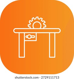 Icono de sierra de mesa para su proyecto