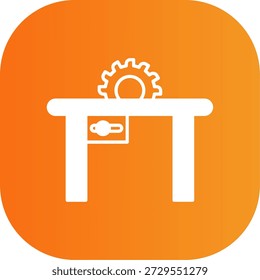 Icono de sierra de mesa para su proyecto