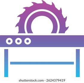 Table Saw vector icon. Can be used for printing, mobile and web applications.