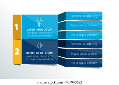 Table, Schedule Design Template With  Rows. Vector Banner.