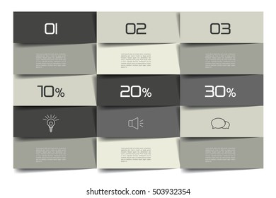 Table, schedule, organizer, planner, notepad, timetable. Step by step template, infographic.