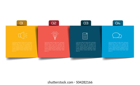 Table, schedule, organizer, planner, notepad, timetable. Step by step template, infographic.