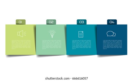 Table, schedule, organizer, planner, notepad, timetable. Step by step template, infographic.