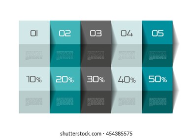 Table, Schedule. Step By Step Template.