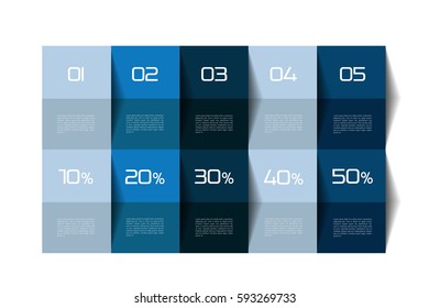 Table, Schedule. Step By Step Template.