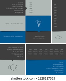 Table, schedule, tab, planner, infographic design template. Vector.