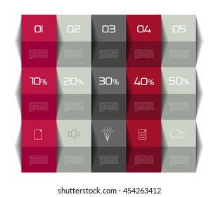 Table, schedule template. 3D business design.