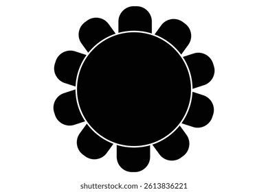 Table Seating Arrangement Icon, Dining Table seating Design vector on white background.
