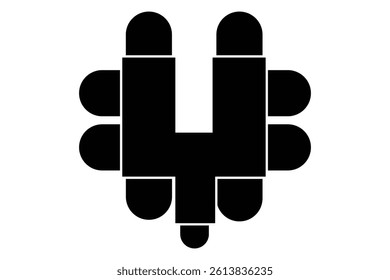 Table Seating Arrangement Icon, Dining Table seating Design vector on white background.