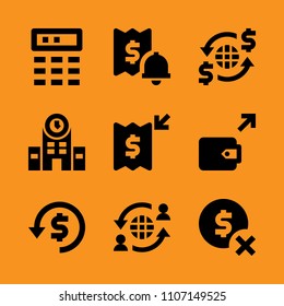 table, security, letter and paper icon set. Vector illustration for web and design.