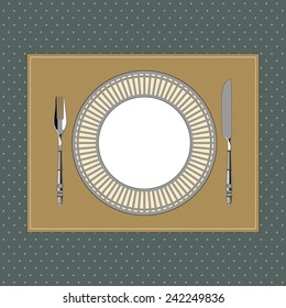 Table setting in classic style 1