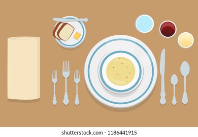 table setting etiquette illustration