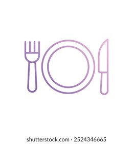 Ícone de Configuração de Tabela isolado em um fundo branco. Ilustração vetorial.