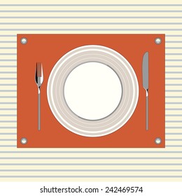 Table setting in modern style 1