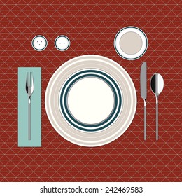 Table setting in modern style 2