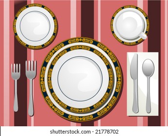Table Setting - Vector