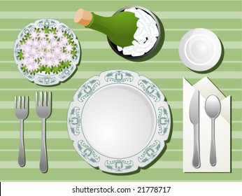 Table Setting - Vector