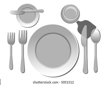 Table Setting - Vector