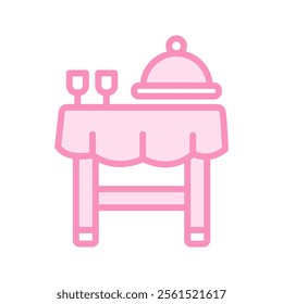 Table Settings duotone line icon , vector, pixel perfect, illustrator file