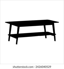 table silhouette for design material