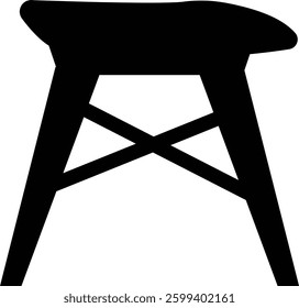 Table silhouette icon, design in trendy style